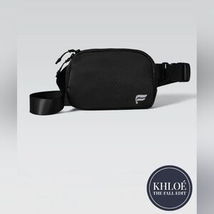 NWT•Fabletics The Belt Bag Shine Crossbody• Black• Unisex